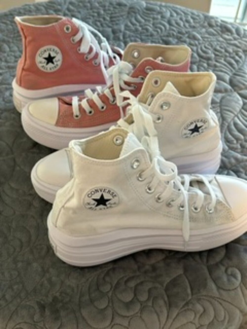 Converse Platform Tennis Shoes WM SZ 6 Set Of Two